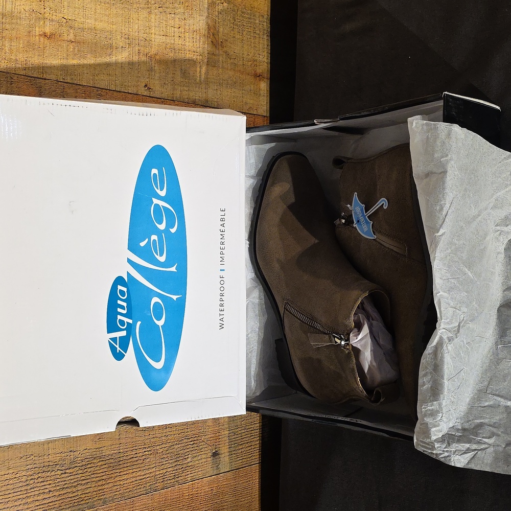 Waterproof Taupe Ankle Boots - Picture 10 of 10